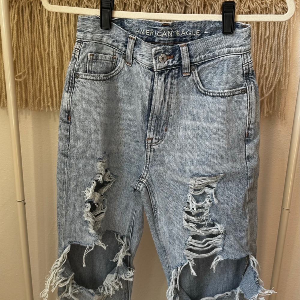 High-Waist Straight-Leg Jeans